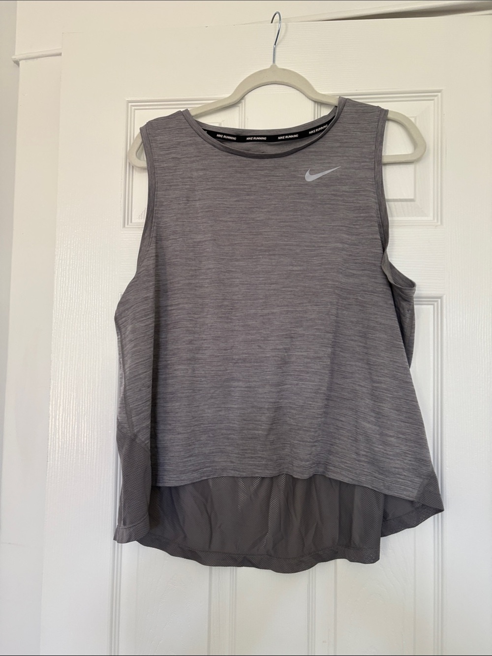 Nike Grey Athletic Sleeveless Tank with Mesh Back
